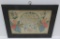 1838 Pennsylvania birth and baptismal fractur, framed 21 1/2