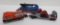 Three Lionel Specialty Cars - Rocket Launcher, Search light, and Track Cleaner