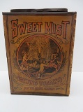 Large General Store Sweet Mist Chewing Tobacco Container, cardboard, 11