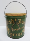 Wishbone Coffee Tin, 4 lb - 7 1/2