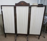 Three Part Room Divider Screen, 5'9