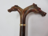 Two Headed Horse Cane / Waking Stick, 36