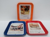 Three Excellent Condition Ford Advertising Trays, 10 1/2