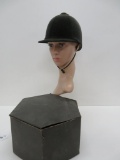 Vintage English Riding Helmet with Box