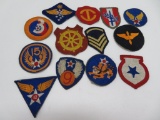 Thirteen Military Shoulder Patches