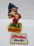 Pfeiffer Beer Advertising Statue and Patch
