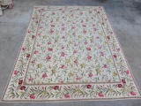 Floral area rug, 76