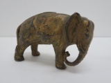 Cast iron elephant still bank, 4