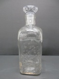 Vintage Rochester Germicide Company Dispenser bottle, 1888, 8 1/2