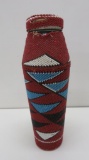 Native American beaded bottle, 10