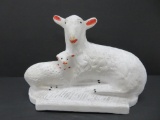 Early Chalkware Sheep Statue, 9