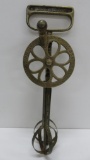 Brass Dover Egg Beater, pat 1891, about 11