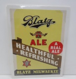 Vintage Old Stock Blatz Ale advertising lithograph, 13