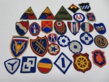 28 Military Patches primarily WWII