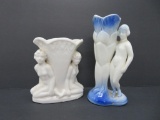 Two Art Deco nude vases, 5