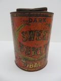 Large General Store Dark Sweet Burley Tobacco Tin, 11