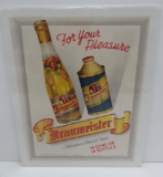 Braumeister old stock advertising lithograph, 12