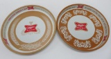 Two Retro vintage Miller High Life beer trays, 13