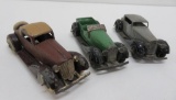 Three Dinky and Tootsie Toy cars, 4