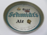 Schmidt's Ale beer tray, Phila PA, 13 1/2