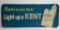 Kent King Size cigarettes metal sign, 30