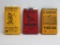 Three tobacco packages, FF Adams, Standard, King Bird and Peerless, Milwaukee Wis