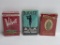Three tobacco packages, Velvet, Bugler and Prince Albert