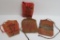 Four cloth tobacco pouches, advertising, Union Leader, Laredo and Pattersons Seal Cut Plug