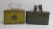 Patterson's Seal Cut Plug and US Marine Cut Plug basketweave lunch box tobacco tins