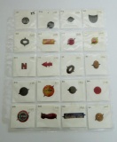 20 Chewing Tobacco tin tags, advertising, 3/4
