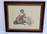 James Montgomery Flagg artwork, What more do you Want?, framed 16