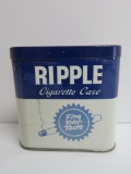 Ripple metal cigarette tin, Lorillard, 3