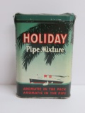Holiday Pipe Mixture pocket tin, steam ship, 4 1/2