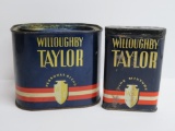 Willoughby Taylor tobacco tin and pocket tin