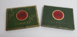 Two Lucky Strike cigarette tins, 5 1/2