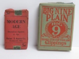 Modern Age and Big Nine Plain Clippings Tobacco unopened packages