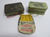 Maryland Club tobacco tin, Maryland Club pouches, and Belwood