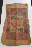 Blenn Swift burlap tobacco sack, 23