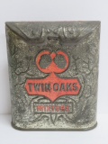 Twin Oaks mixture pocket tin, embossed, 4