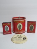 Prince Albert Crimp Cut tobacco tin and two pocket tins