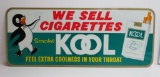Metal Kool Cigarette sign, Reg 2431, 30