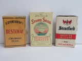 Three Tobacco boxes, Seven Seas, Bestoval and Stratford