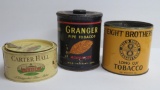 Granger, Carter Hall and Eight Brothers, tobacco tins