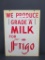 Frigo Milk metal advertising sign, 24