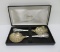 William Adams Sheffield England, two berry spoons, 9