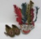 Childrens souvenir Native American headress and moccasins