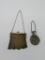 Two vintage mesh purses, silver and gold tone
