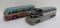 Two tin litho friction buses, Avenue Bus and Greyhound, 9