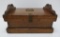 Civil War era wood storage box, dovetailed, 16
