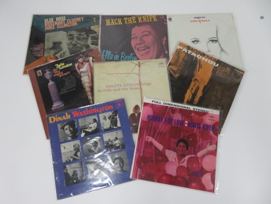 Vintage LP's Jazz, woman singers, 8 albums